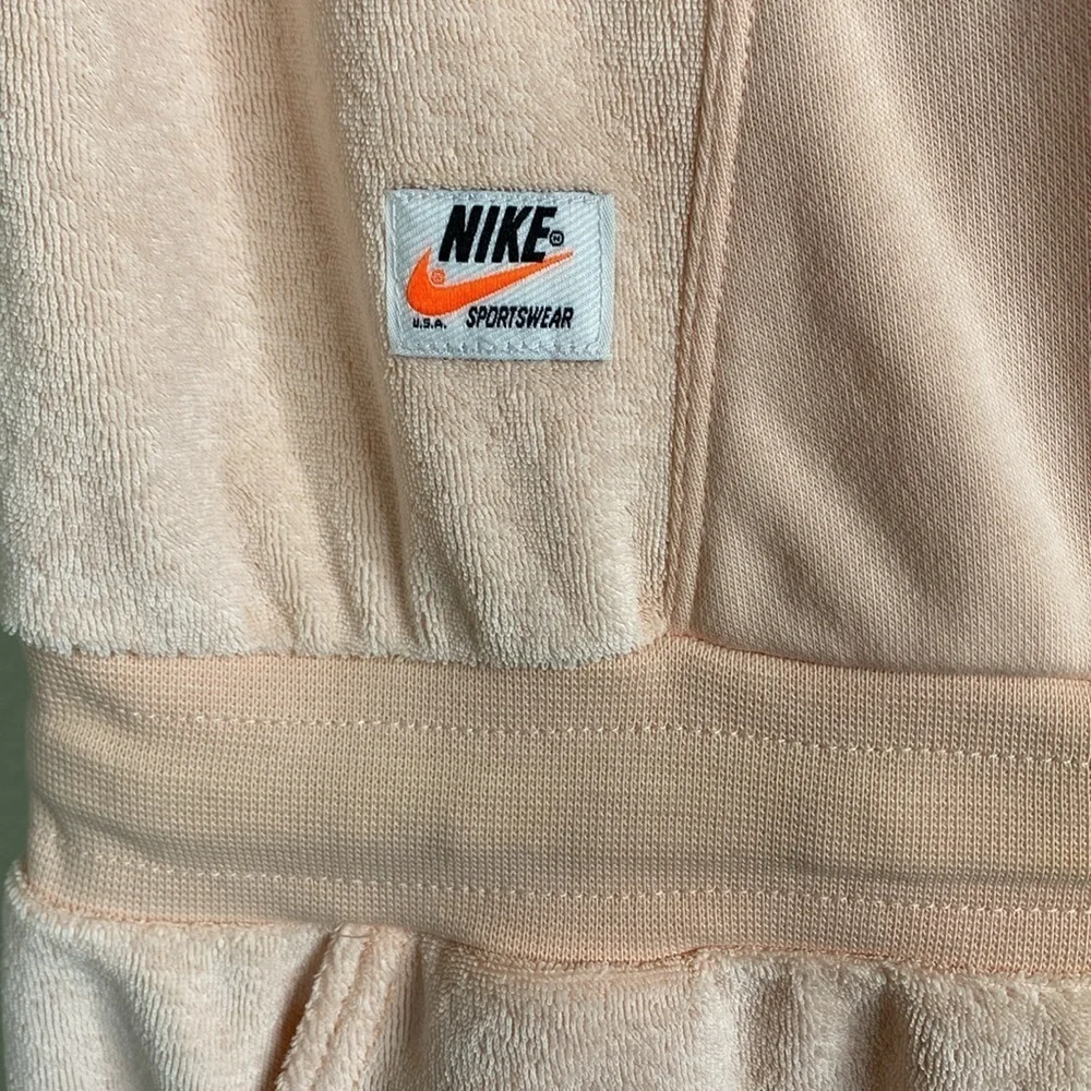 Nike big girls heritage terry jumper peach size large EUC